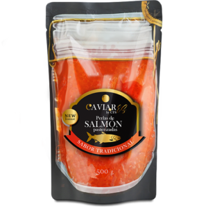 Pasteurized Pearls with Salmon